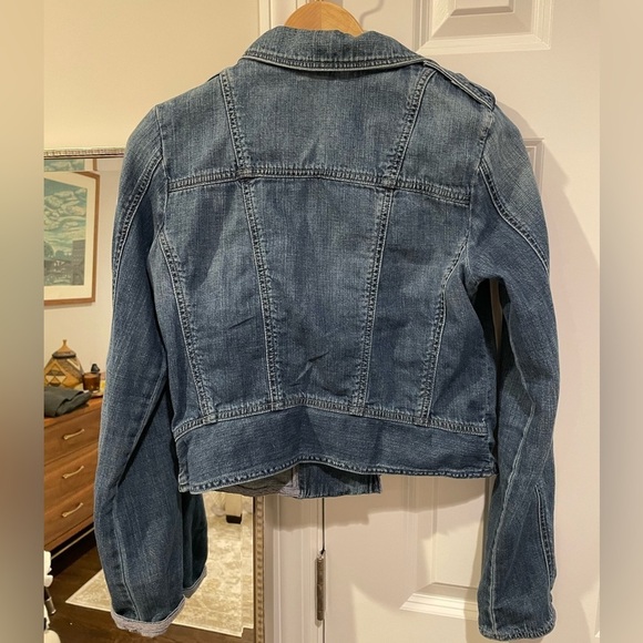 Lucky Brand Denim Moto Jacket - Picture 3 of 10